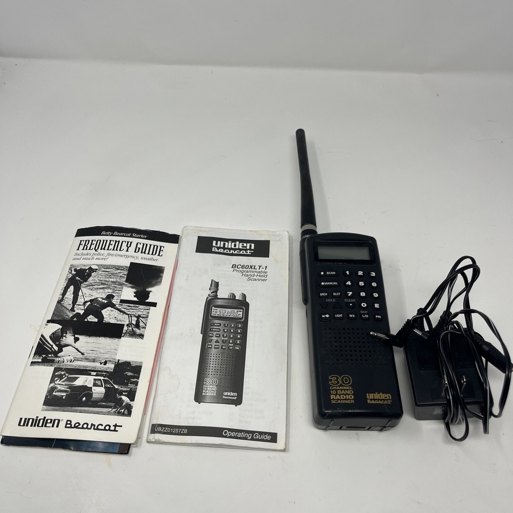 Uniden Bearcat BC60XLT 10 Channel Handheld Radio Scanner With Power Cord Tested